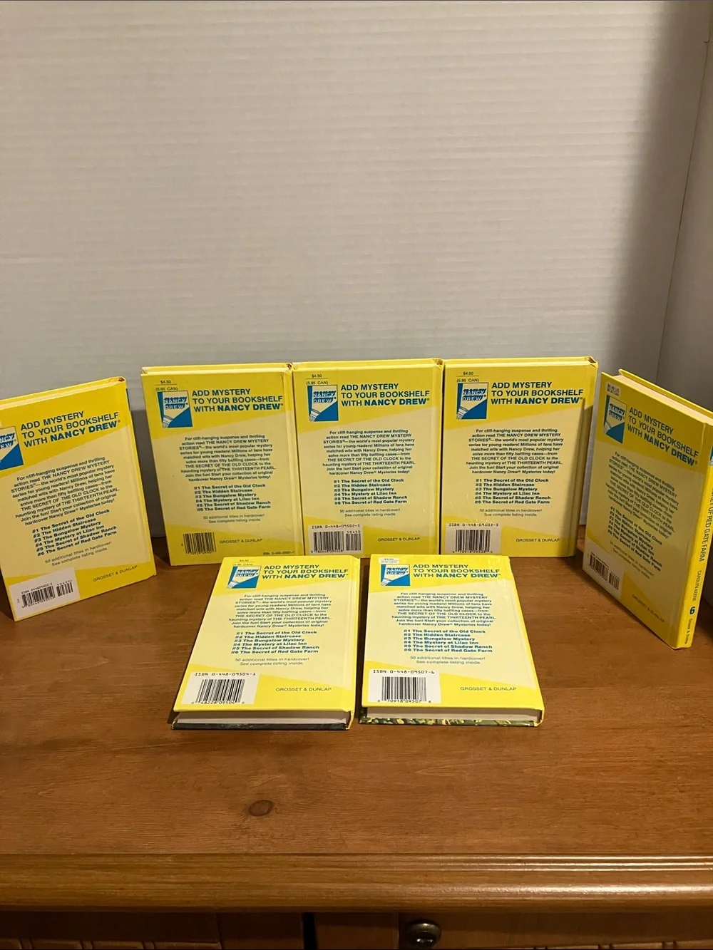Nancy Drew Yellow Hardcover Mystery Collection - Set of 7